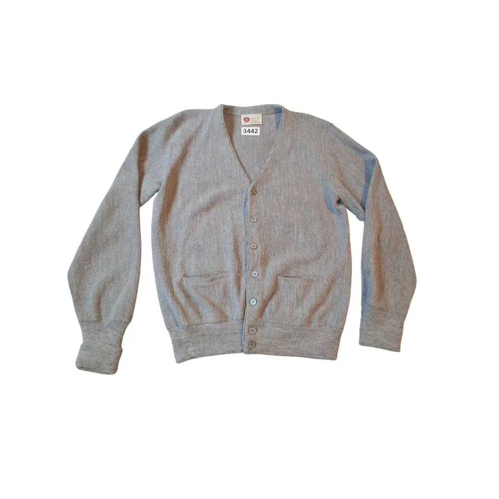 Vintage Sears‎ Kings Road Men's size Medium Ivy league Preppy Professor Cardigan